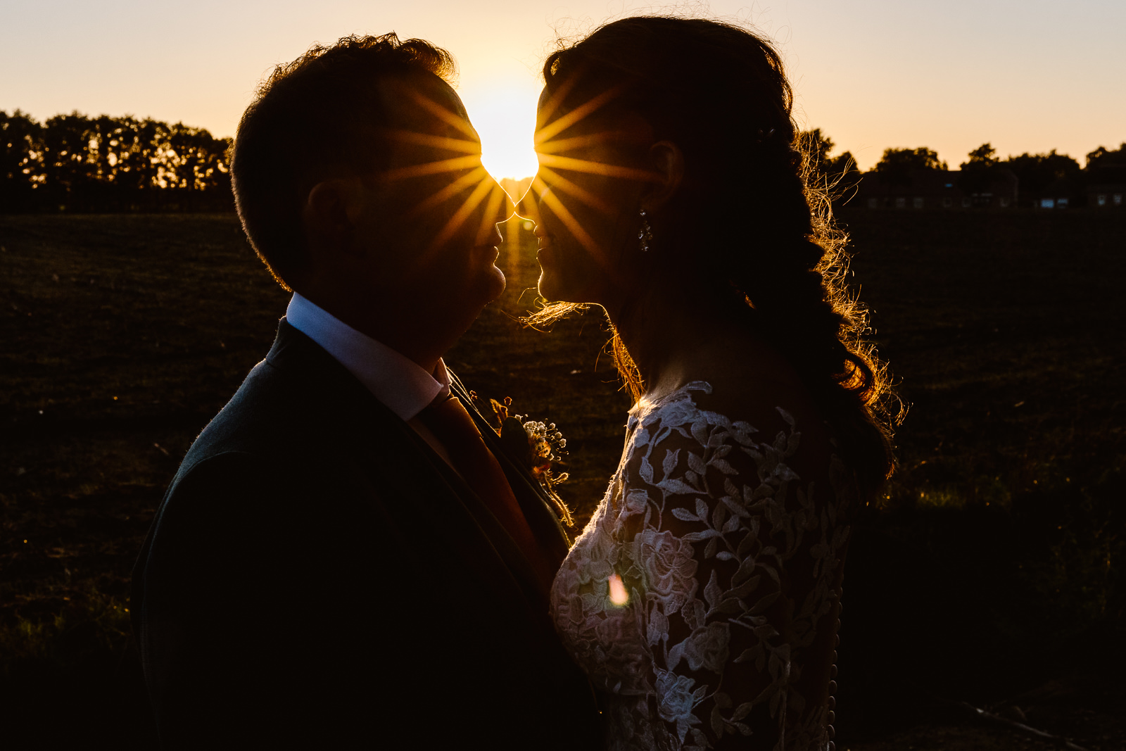 golden hour wedding shoot